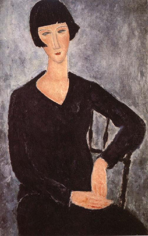 Amedeo Modigliani Seated woman in blue dress china oil painting image
